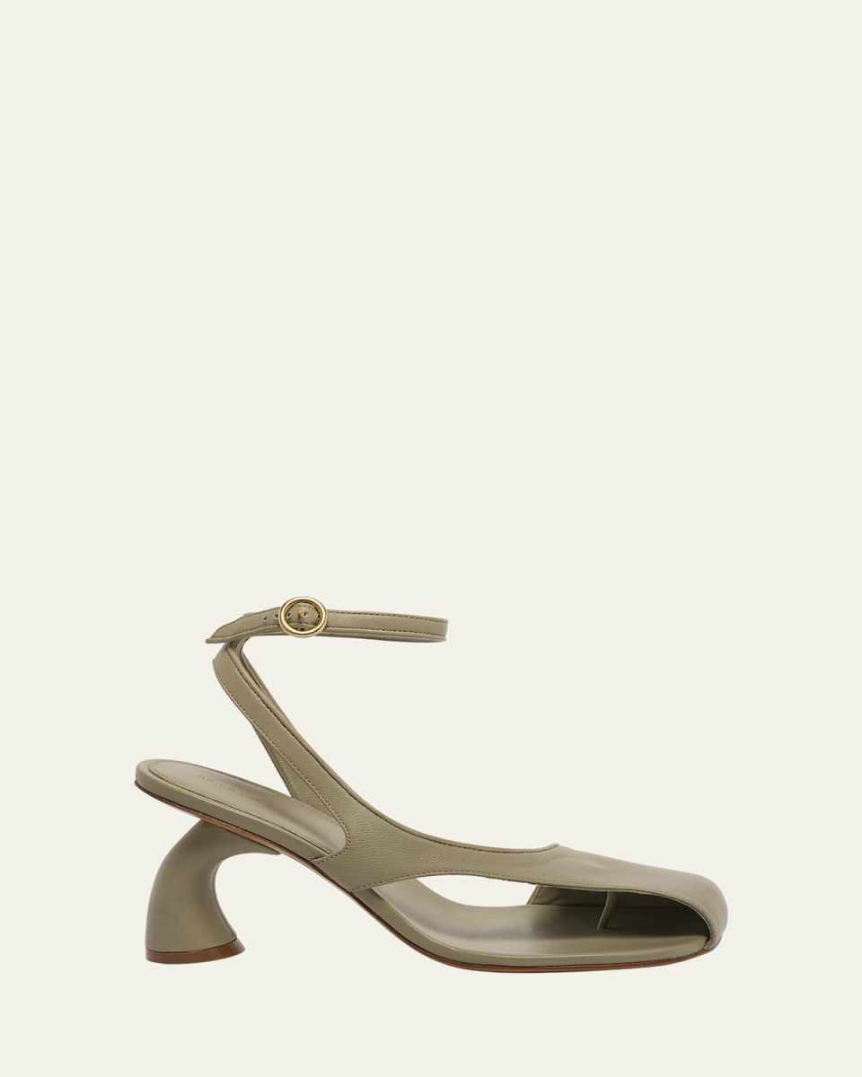 Virgo Leather Asymmetrical Sandals